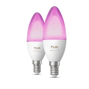 Philips Hue E14 3,7W RGBW B39 świeczka 2-pak