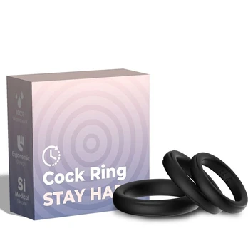 ARMONY trigubas šviečiantis silikoninis penio žiedas