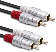 QOLTEC 52338 Cable 2xRCA male 3m Black kaina