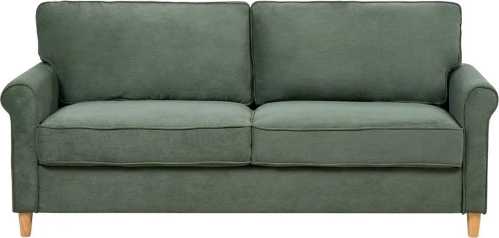 Beliani Trivietė sofa RONNEBY, kordas, tamsiai žalia