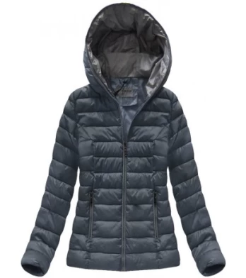 TRANSITION HOODED JACKET NAVY BLUE (B7013) striukė