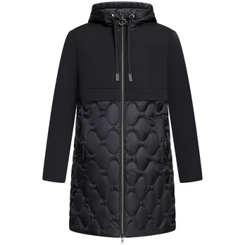 Lengvas paltas moterims, Juoda, Quilted Jacket