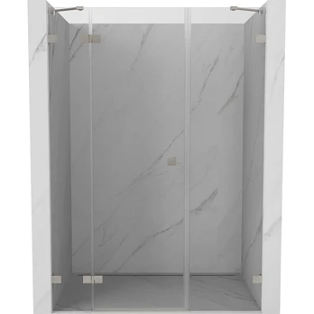Dušo durys Mexen Lunar Left, 125 cm x 200 cm, nikelio