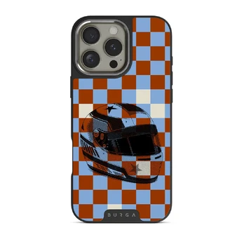 Pit Stop - iPhone 16 Pro Case, Elite Dark (MagSafe) / Silver