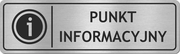Informacinis ženklas "punkt Informacyjny" - nerūdijantis plienas