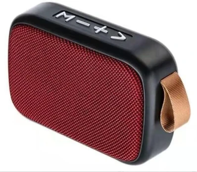 Ziyan Nešiojamas Bluetooth Garsiakalbis, 400mah, Fm Radijas, Raudonas
