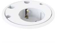 Kondator Powerdot - 1 Power 4 Cable-Throughs, Baltas