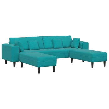 Sofa su pagalve 3 pcs Turkio Aksomas