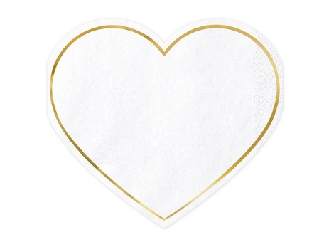 Napkins Heart, 14.5x12.5cm (1 pkt / 20 pc.)