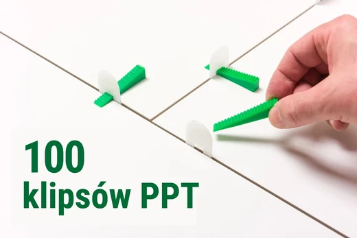 Plytelių lyginimo sistema Ppt spaustukai 100 vnt.