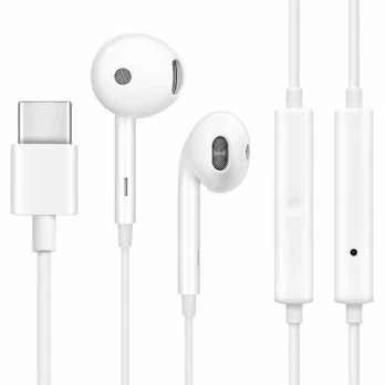 [Užsakomoji prekė] Casti Audio Type-C cu Microfon - Oppo (MH147) - Baltas (Bulk Packing) FOZ031