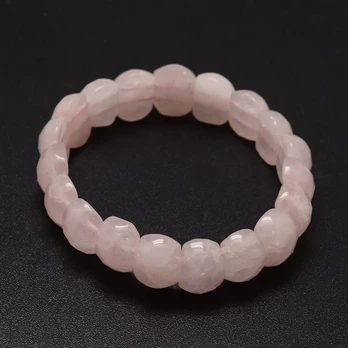Natūralaus Rožinio Kvarco apyrankė 16x12 mm. 1 vnt.