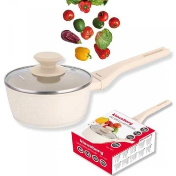 Klausberg MARMURINIS PUODAS 1,2 L SU DANGTELIU KB-7987