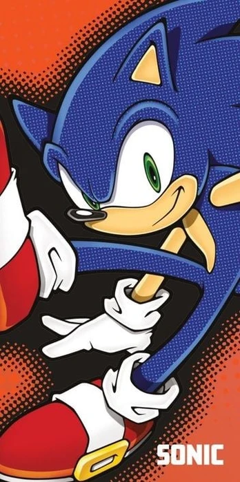 Rankšluostis paplūdimio Sonic, mėlynas/raudonas