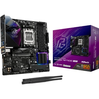 Pagrindinė plokštė ASRock Phantom Gaming B850M Riptide Wifi Amd B850 Socket Am5