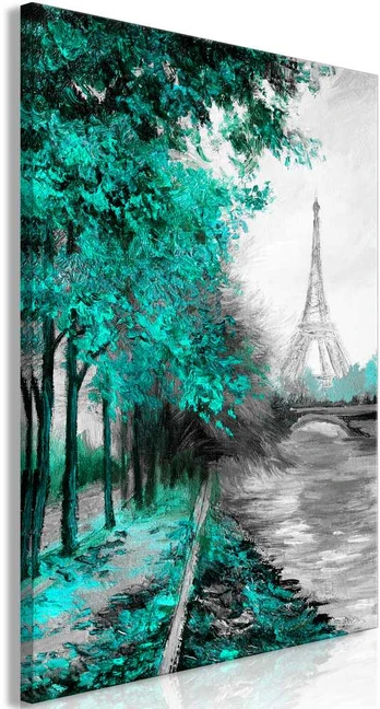 Artgeist Paveikslas - Paris Channel (1 Part) Vertical Green