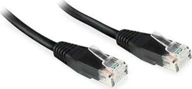 MicroConnect U/UTP CAT6 0.25M Juodas PVC