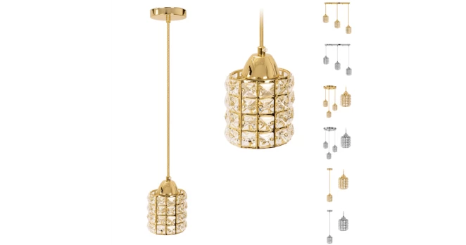 Pakabinamas Šviestuvas „Chrome Glamour“