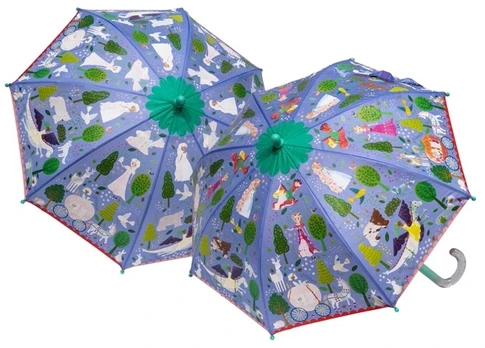 3D umbrella changing colors fairytale world