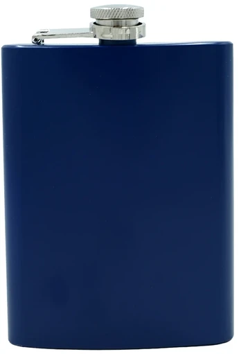 Tamsiai mėlyna metalinė gertuvė, 236 ml