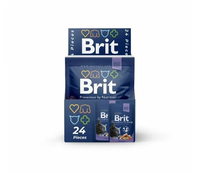 Brit Premium konservai katėms maišelyje Cod Fish 100g x 24vnt