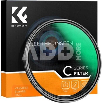 K&F Concept K&F 58MM Variable Star 4-8 Filter, Green Coated Optical Glass