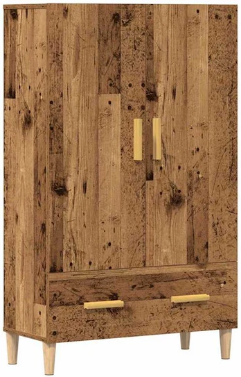 Highboard Old Wood 70x31x115 cm Engineered Wood