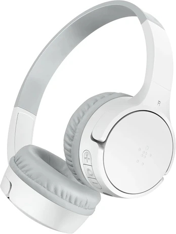 Belkin vaikiškos belaidės ant ausų dedamos Bluetooth ausinės su mikrofonu, 30 val., SoundForm Mini AUD002btWTV3