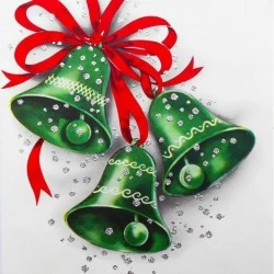 Deimantinis paveikslas (Discontinued) Green Bells WD2445