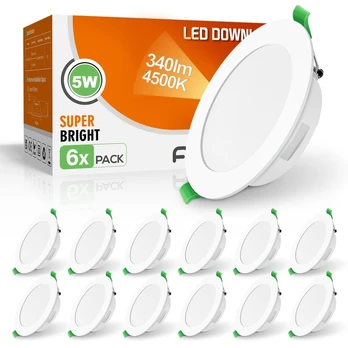 LED įleidžiamas šviestuvas 230V 5W 6 vnt.