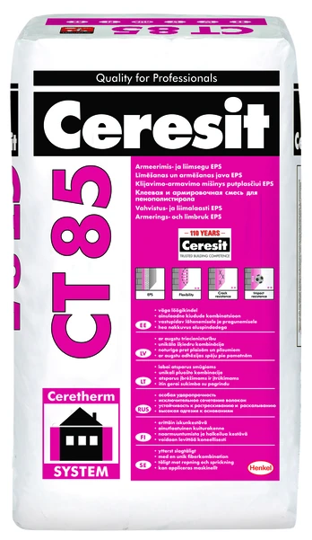 Klijai apšiltinimo sistemų Ceresit CT85, 25 kg
