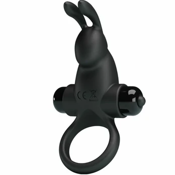 Pretty Love BI-210204 Black Intimate Ring with Dual Vibrating System