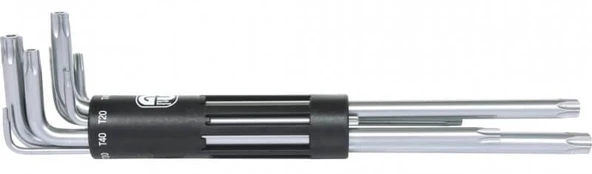Lenktų kaištinių Torx raktų rinkinys KS TOOLS