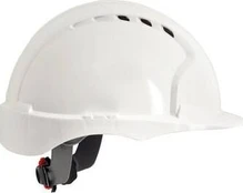 Jsp Evo3 baltas pramoninis šalmas su ventiliacija ir reguliavimu