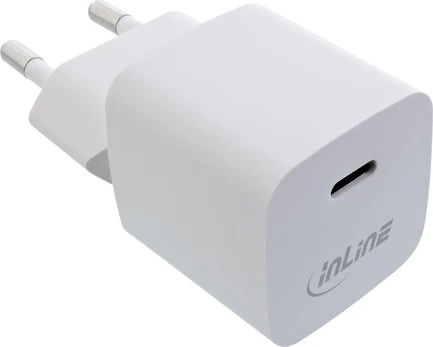 InLine® USB Charger Single USB-C, Power Delivery, PPS, 33W, baltas