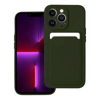 Riff Card series Silicone back case for Apple iPhone 14 Green