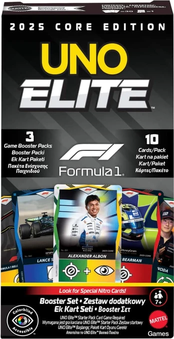 Mattel UNO ELITE F-1 kortų papildymas (Booster Set)