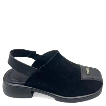 Basutės moterims, Juoda, Sandals
