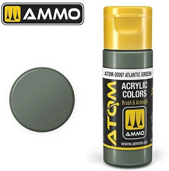 AMMO by MIG Jimenez AMMO MIG - ATOM Akriliniai dažai Atlantic Green, 20ml, 20097