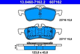 ATE 13.0460-7162.2 Brake pad set