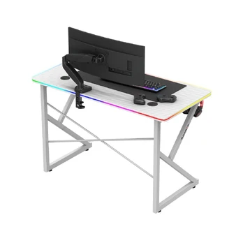 Hero 1.7 RGB White žaidimų stalas