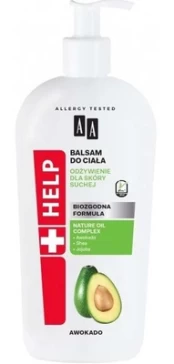 AA AA HELP Avocado kūno balzamas - maitinantis sausai odai 400ml kaina