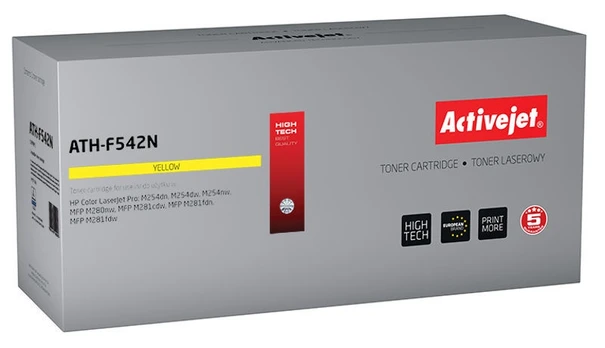 Tonerių kasetė ActiveJet ATH-F542N, geltona