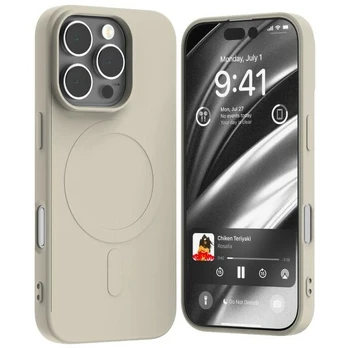 Dėklas Mercury MagSafe Semi-Silicone iPhone 16 Pro 6,3" kamienny|stone