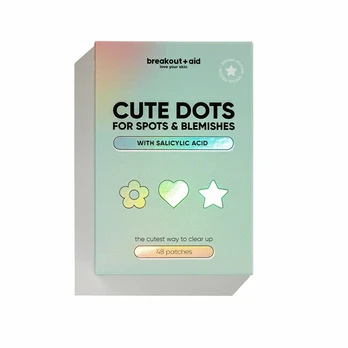 Breakout+aid - Cute Dots topical acne treatment patches 48 pcs