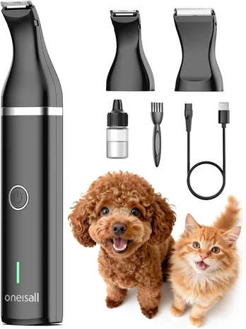 oneisall gyvūnų kailio kirpimo trimeris su 2 pjovimo galvutėmis, USB-C, C61