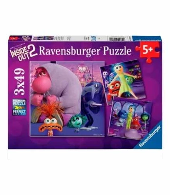 Dėlionė Ravensburger - Puzzle 3x49 Inside Out 2
