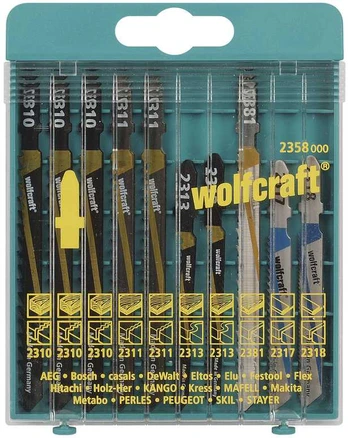 Pjūklel. kompl. Wolfcraft 2358000; 10 vnt.