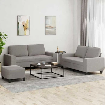 Sofa Sofos komplektas, 3 dalių, taupe spalvos, audinys