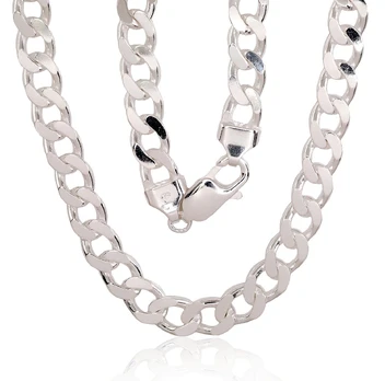 Sidabrinė grandinėlė Curb 7.5 mm - 55 - 7.5 mm. - 44.9 g.